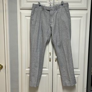 Men’s 35/31 J.Crew Bedford linen-cotton pants